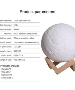 3D Moon Air Humidifier
