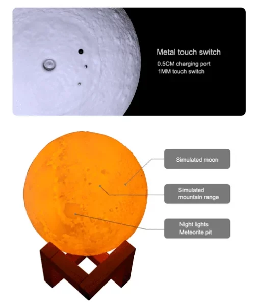 3D Moon овлажнител за въздух