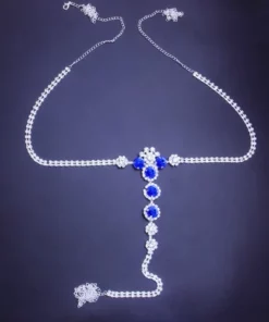 Necklace with Non Piercing Nipple Chain