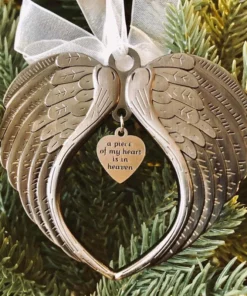Christmas ornaments angel wings bell-memorial