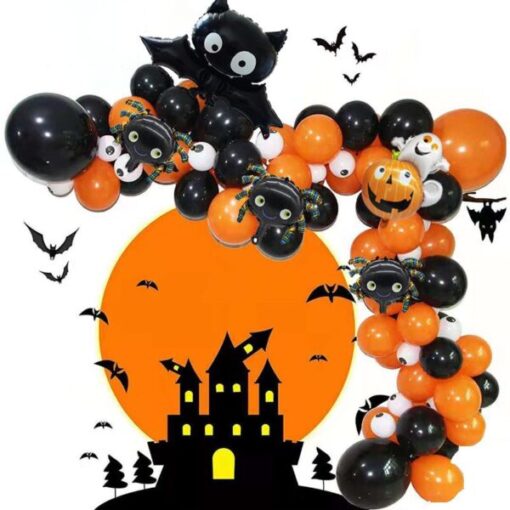 Комплект балони за декорация на дома в цветове за Хелоуин