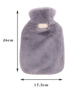 Hot Water Bottle with Soft Fur Cover