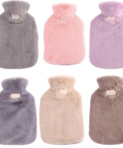 Hot Water Bottle with Soft Fur Cover