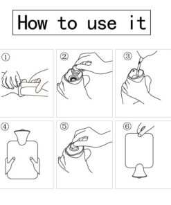 Hot Water Bottle with Soft Fur Cover