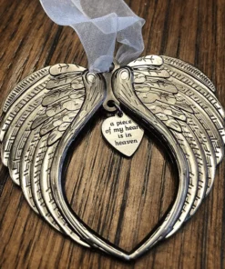 Christmas ornaments angel wings bell-memorial