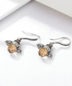 Queen Bee Crystal Drop Earrings
