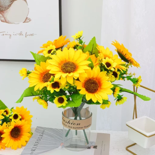 Sunflower Υπνοδωμάτιο Κίτρινο Λουλουδάτο