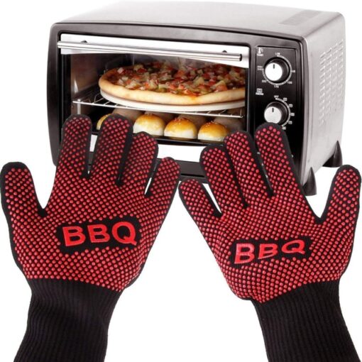 Héich Temperatur BBQ Grill Handschuesch