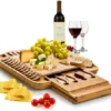 Bamboo Cheese Board and Cutlery Set