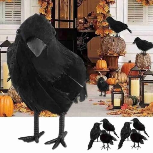 Crna vrana uređenje doma za Noć vještica
