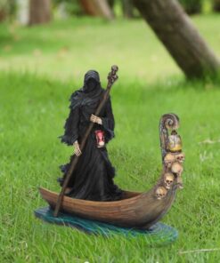 Scary Man Boat Resin Figurine Home Decor