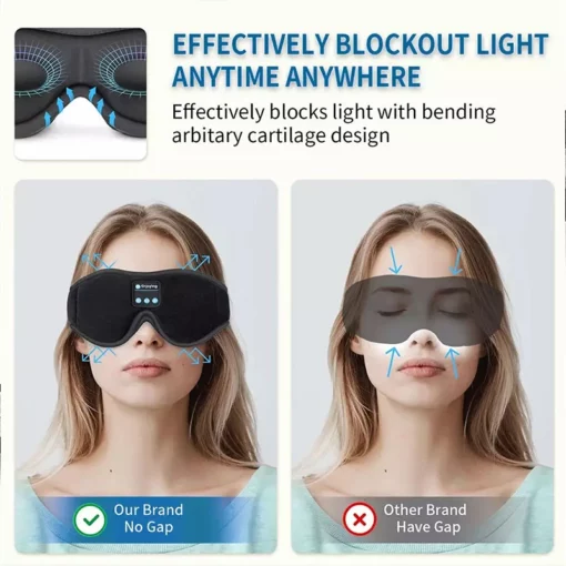 Унтлагын Bluetooth чихэвчтэй нүдний маск