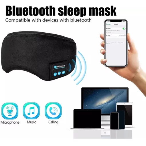 Маска на очі для навушників для сну Bluetooth