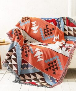 Vintage Pumpkin Sofa Cover Blanket