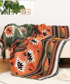 Vintage Pumpkin Sofa Cover Blanket
