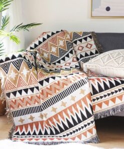 Vintage Pumpkin Sofa Cover Blanket