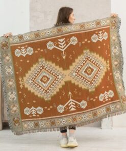 Vintage Pumpkin Sofa Cover Blanket