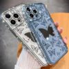 Butterfly Flash Diamond Case Cover For iPhone
