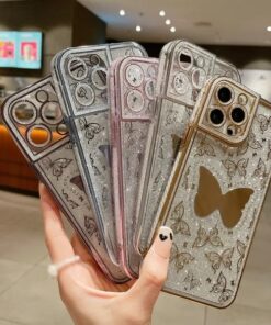 Butterfly Flash Diamond Case Cover For iPhone