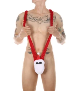 Christmas Penis Costume Erotic Bodysuit