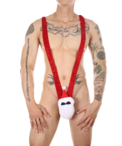Christmas Penis Costume Erotic Bodysuit