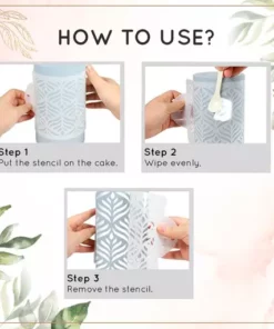 Cake Lace Decoration Stencil (Set of 10)