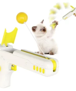 Interactive Cat Teaser Feather Wand