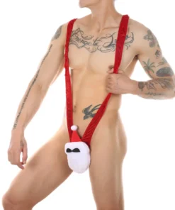 Christmas Penis Costume Erotic Bodysuit