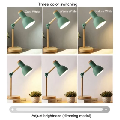 Wooden Folding Table Lamp 3D Night Light