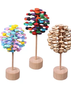 Wooden Lollipop Stress Relief Toy