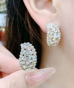 Diamonds Hoop Earrings