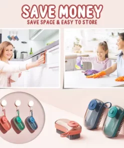 Ergonomic Soft Sponge with Soap Dispenser