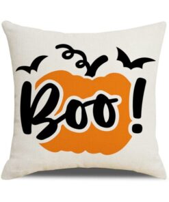 Halloween Pumpkin and Witch Printed Pillow Cases