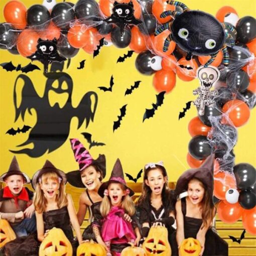 Mga Kolor sa Halloween nga Balay nga Dekorasyon nga Balloon Kit
