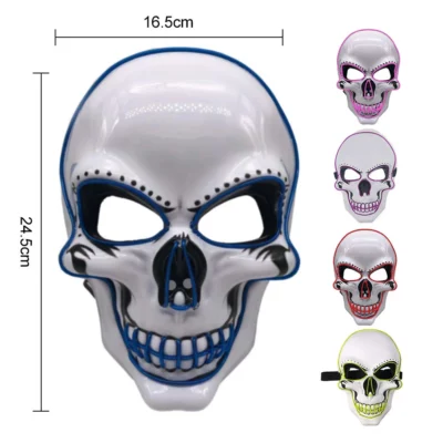 Halloween LED Glowing Skull Mask