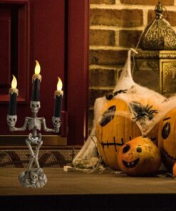 Scary Skeleton Halloween Candle Lights