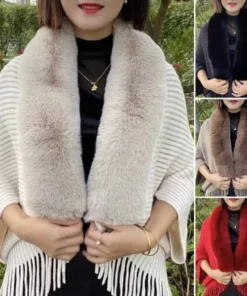 Ladies Knitted Loose Thickened Shawl Coat