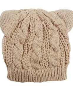 3D Knitted Cat Ear Beanie Cap