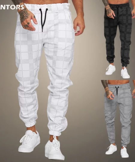 Men’s Plaid Casual Pants