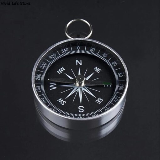 Mini cestovní kovový kompas