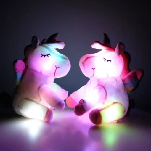 Çoxrəngli Light Up Unicorn Peluş Oyuncaq