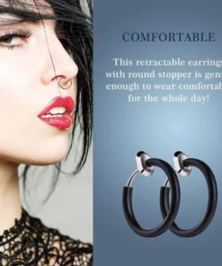 Non-Piercing Septum Earrings Hoop