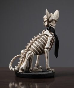 Retro Skull Dog Statue