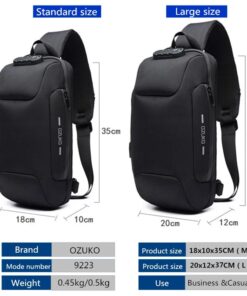 USB Anti Theft Sling Backpack