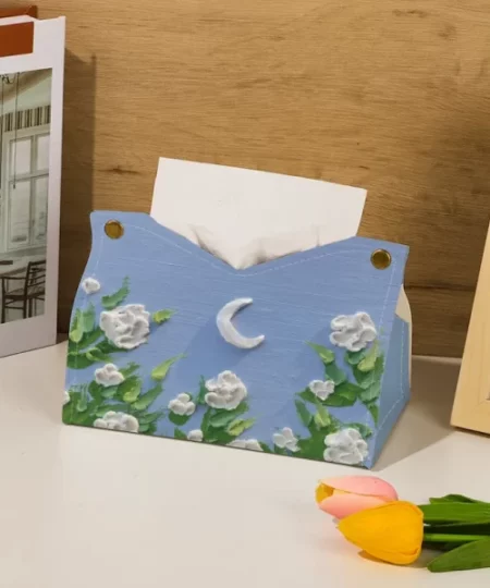 Oil Painting Tissue Box