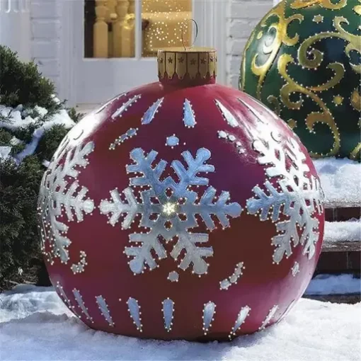 Външна коледна надуваема украсена топка