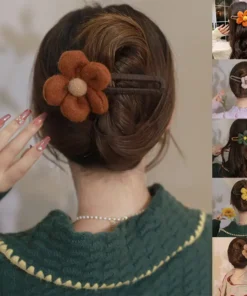Plush Flower Clip