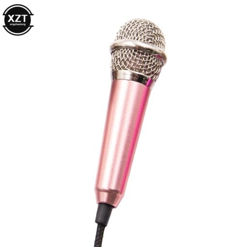 Mini microfone de estúdio estéreo portátil de 3.5 mm