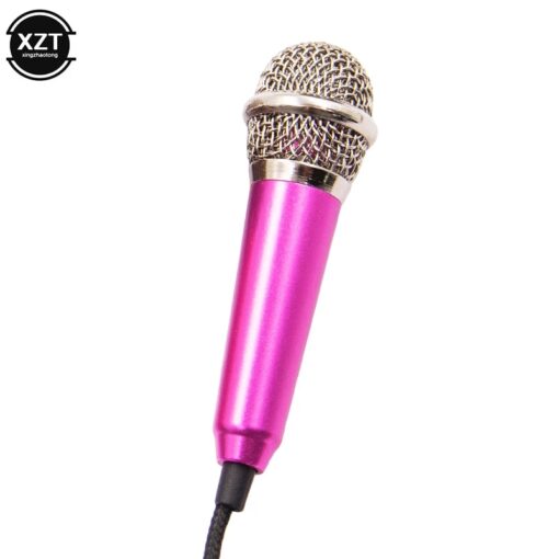 Mini microfone de estúdio estéreo portátil de 3.5 mm