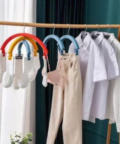 Three-Layer Multifunctional Rainbow Rotating Clothes Hanger